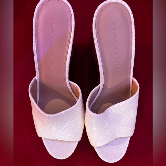 Veronica Beard Women’s Dali Slip-on Platform Wedge Sandals size 8.5 - Picture 1 of 4